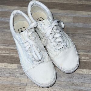 Vans White Canvas Sneakers